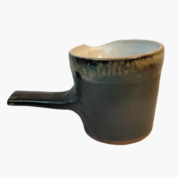 Stoneware Pitcher Cup Handle Pour Spout Yuzamashi Terracotta Stamped S P Rustic - Picture 3 of 9
